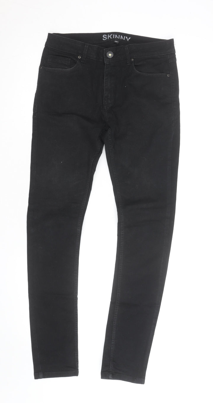 Peacocks Women's Black Skinny Jeggings Size 30R Stretch Denim
