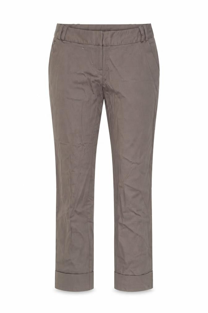 Dorothy Perkins Women’s Brown Chino Trousers Size 10 Straight Leg Workwear