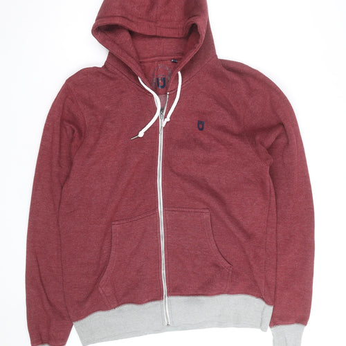 Unsung Hero Men's Red Full Zip Hoodie XXL Cotton Fleece