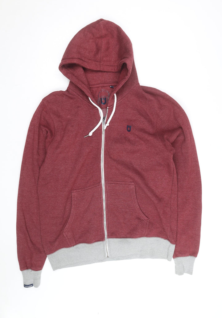 Unsung Hero Men's Red Full Zip Hoodie XXL Cotton Fleece