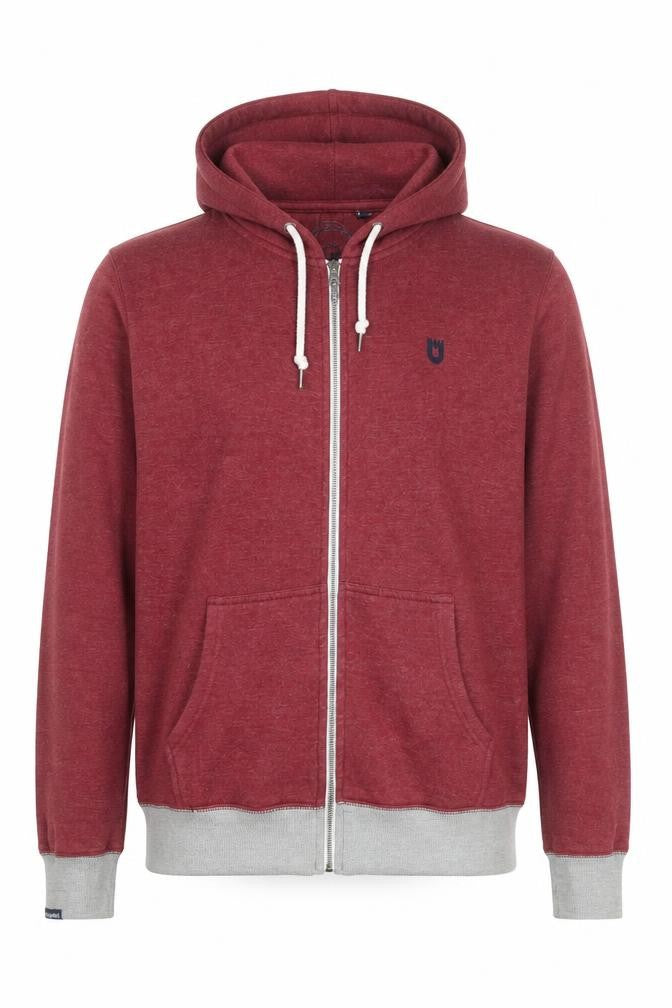 Unsung Hero Men's Red Full Zip Hoodie XXL Cotton Fleece