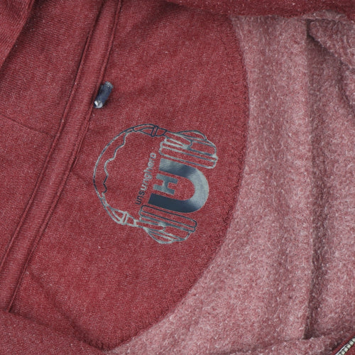 Unsung Hero Men's Red Full Zip Hoodie XXL Cotton Fleece