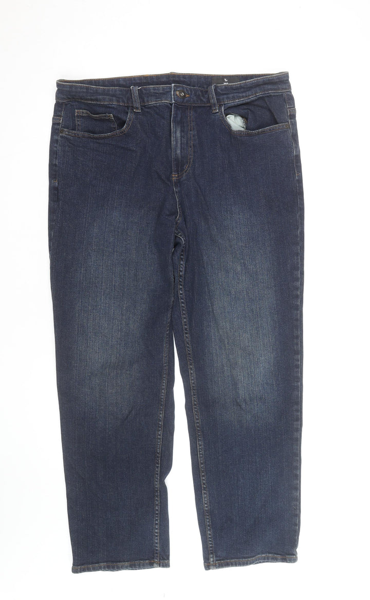 Tu Men's Blue 36S Straight Leg Comfort Fit Denim Jeans