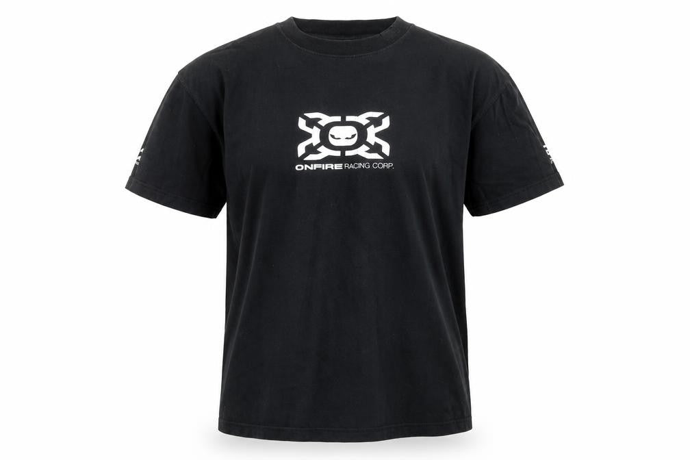Onfire Racing Corp Black Men's Graphic Short Sleeve T-Shirt Size M