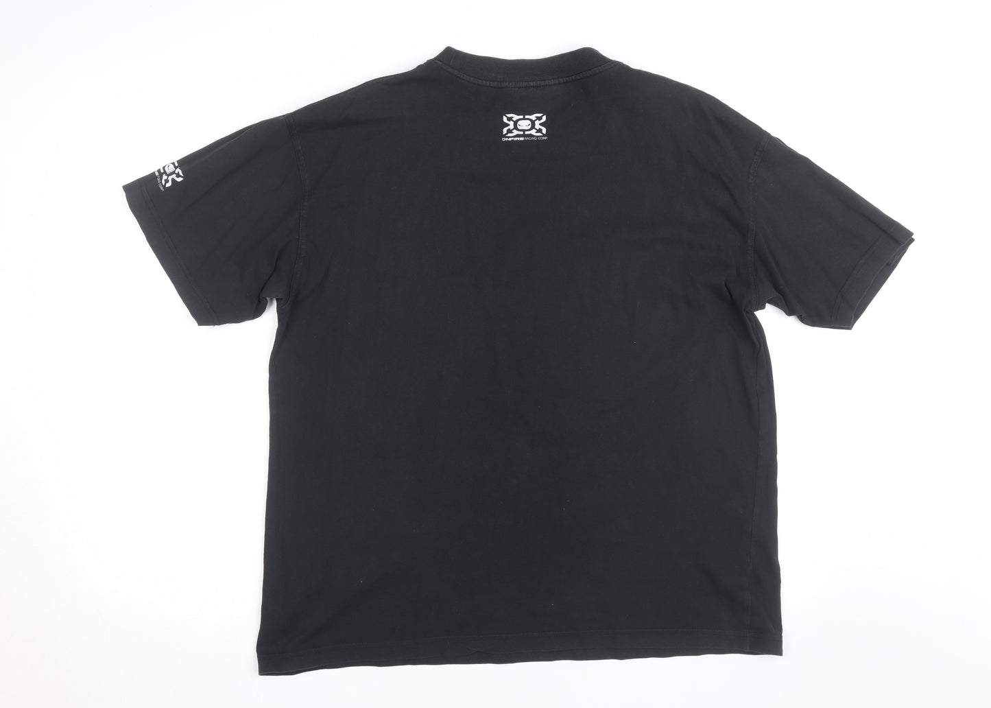 Onfire Racing Corp Black Men's Graphic Short Sleeve T-Shirt Size M