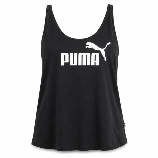 Puma Womens Black Sports Tank Top Size 14 Cotton Blend