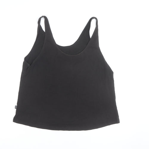 Puma Womens Black Sports Tank Top Size 14 Cotton Blend