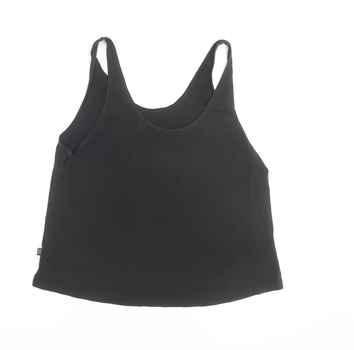 Puma Womens Black Sports Tank Top Size 14 Cotton Blend