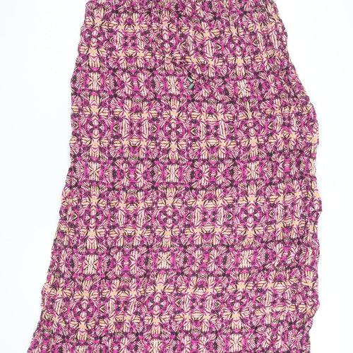 New Look Womens Multicoloured Animal Print Midi A-Line Skirt Size 12