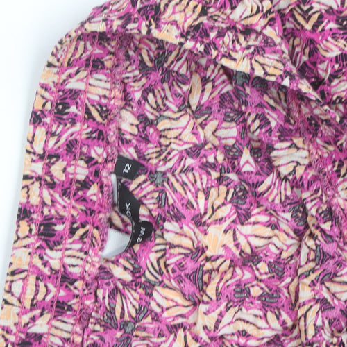 New Look Womens Multicoloured Animal Print Midi A-Line Skirt Size 12