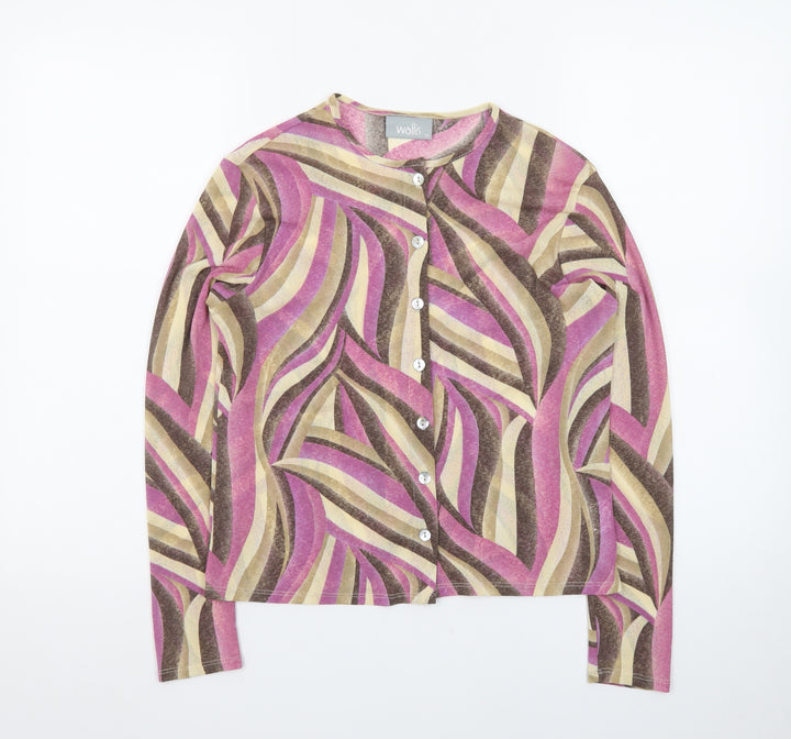 Wallis Women’s Multicoloured Size 12 Button-Up Long Sleeve Top
