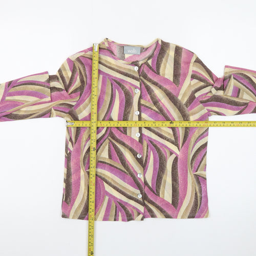 Wallis Women’s Multicoloured Size 12 Button-Up Long Sleeve Top