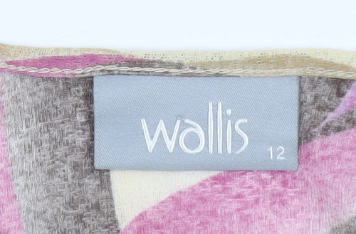 Wallis Women’s Multicoloured Size 12 Button-Up Long Sleeve Top