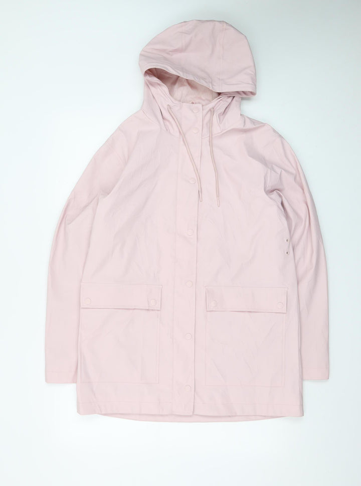 Marks and Spencer Women’s Pink Hooded Waterproof Rain Coat Size 10
