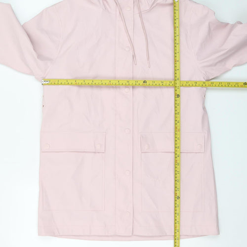 Marks and Spencer Women’s Pink Hooded Waterproof Rain Coat Size 10