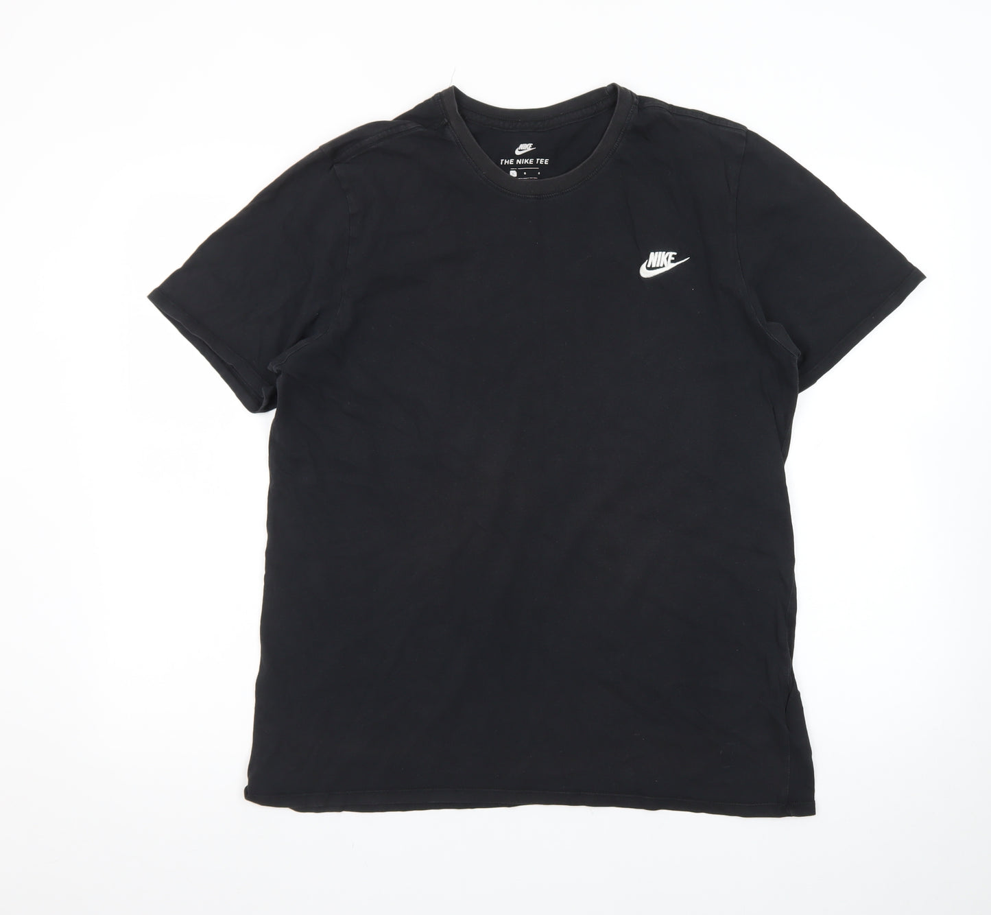 Nike Men's Black Short Sleeve Crew Neck Cotton Athletic T-Shirt L