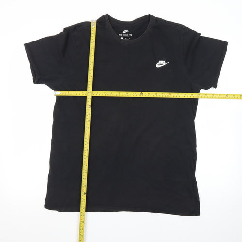 Nike Men's Black Short Sleeve Crew Neck Cotton Athletic T-Shirt L