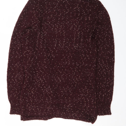 George Women’s Brown Cardigan Size 10 Chunky Knit Open Front Jumper