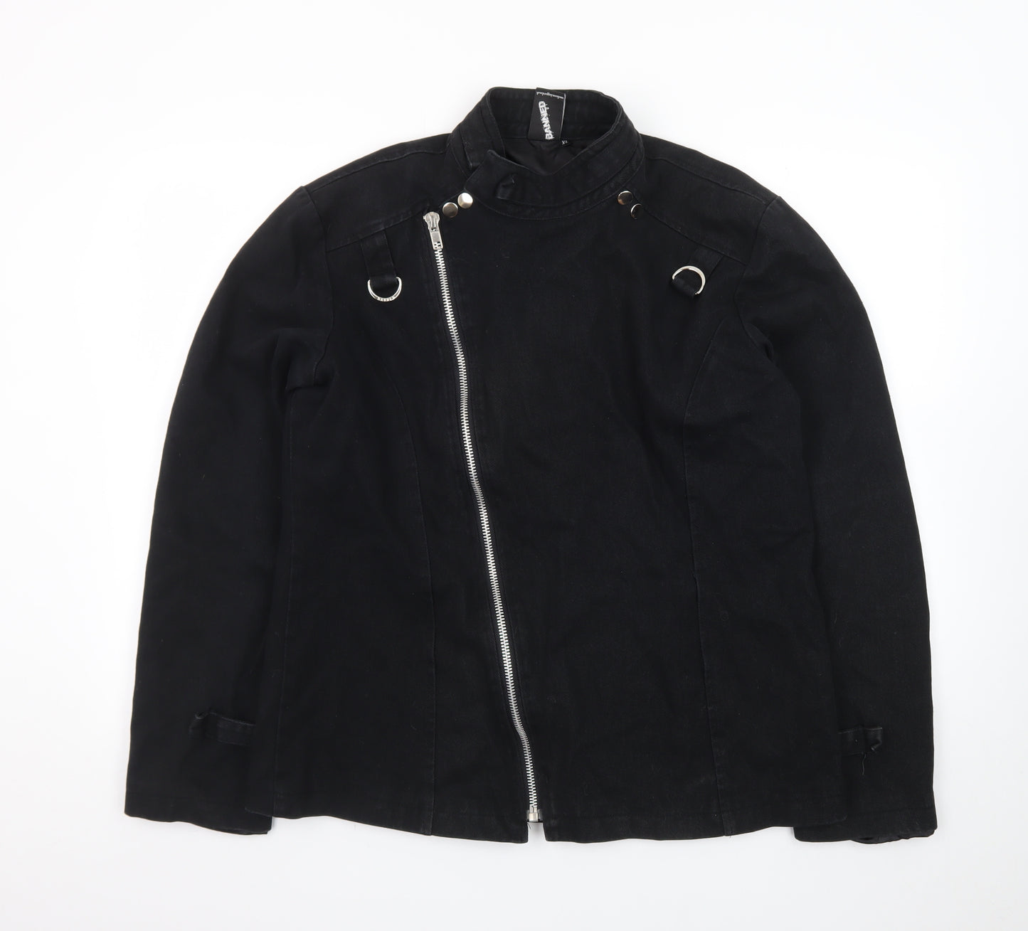 Banned Apparel Men’s Black XL Cotton Motorcycle Jacket
