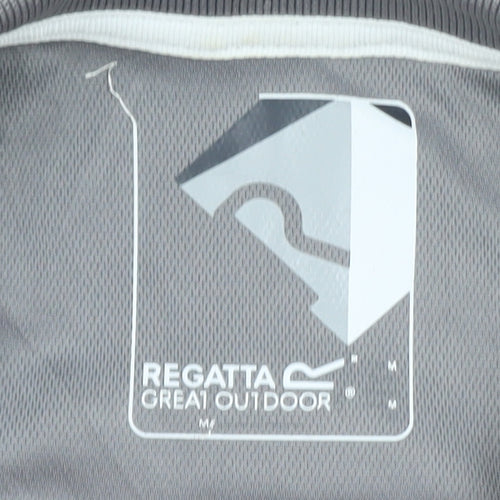 Regatta Mens Grey Short Sleeve Quick Dry Polo Shirt M