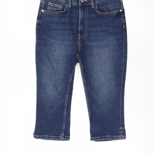 Denim Co Womens Blue Denim Bermuda Shorts Size 10 UK 5-Pocket Design