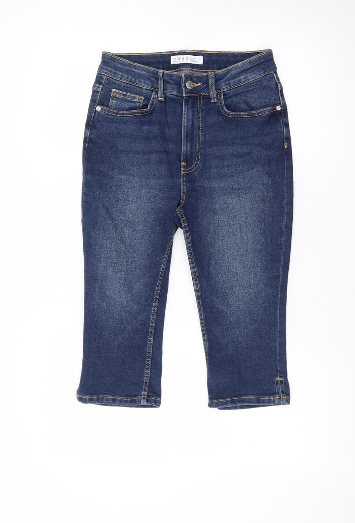 Denim Co Womens Blue Denim Bermuda Shorts Size 10 UK 5-Pocket Design