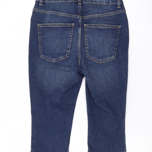 Denim Co Womens Blue Denim Bermuda Shorts Size 10 UK 5-Pocket Design