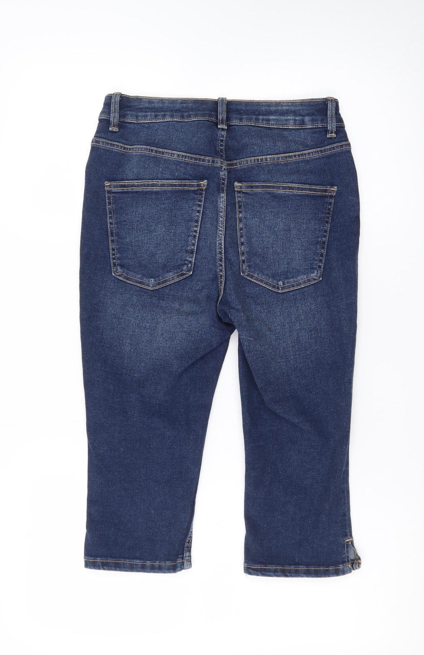 Denim Co Womens Blue Denim Bermuda Shorts Size 10 UK 5-Pocket Design