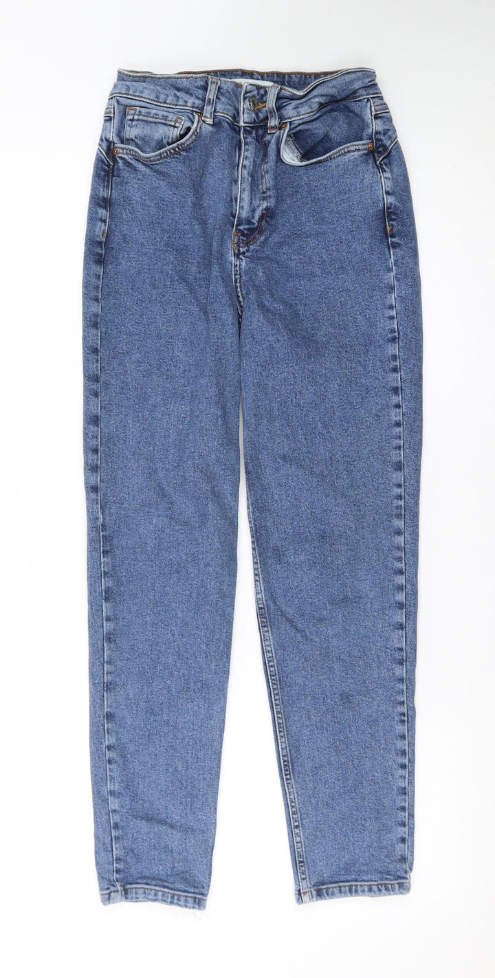 Primark Women Blue Size 8 High Rise Mom Jeans Denim Co