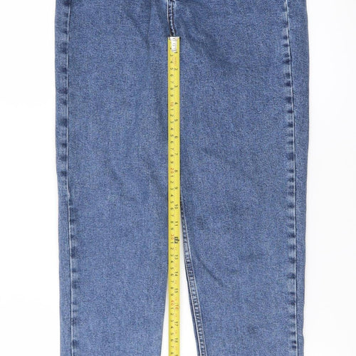 Primark Women Blue Size 8 High Rise Mom Jeans Denim Co