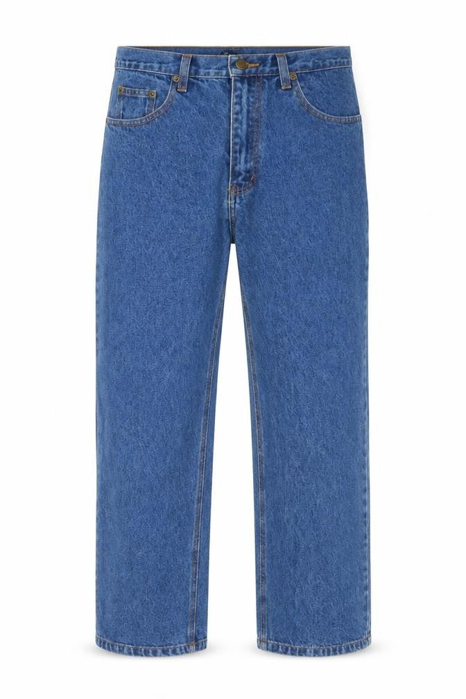 Jac Mens Blue Straight Leg Denim Jeans W32 L31 Regular Fit