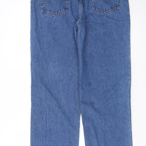 Jac Mens Blue Straight Leg Denim Jeans W32 L31 Regular Fit