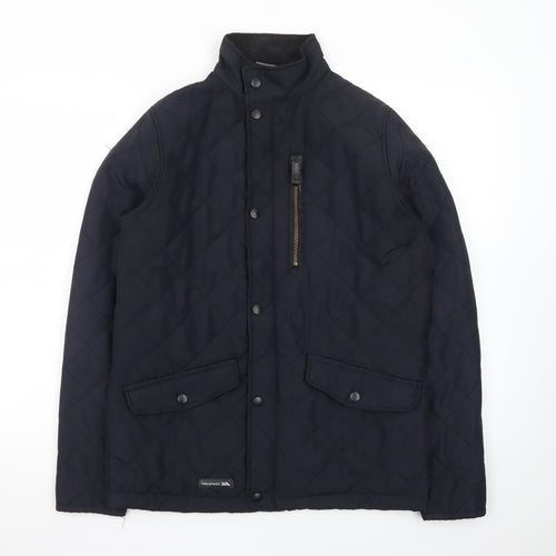 Trespass Men's Black Quilted Mid-Length Jacket XXS