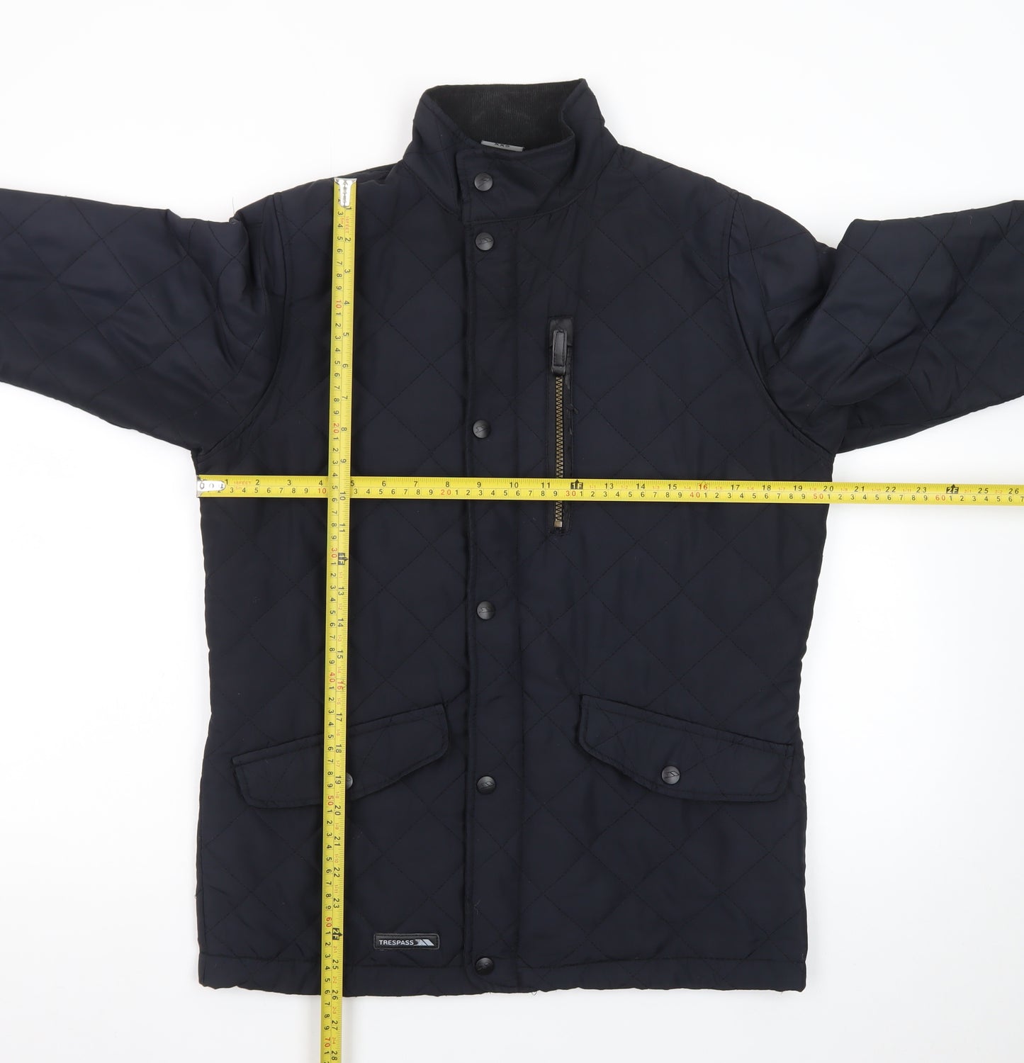 Trespass Men's Black Quilted Mid-Length Jacket XXS