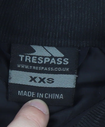 Trespass Men's Black Quilted Mid-Length Jacket XXS