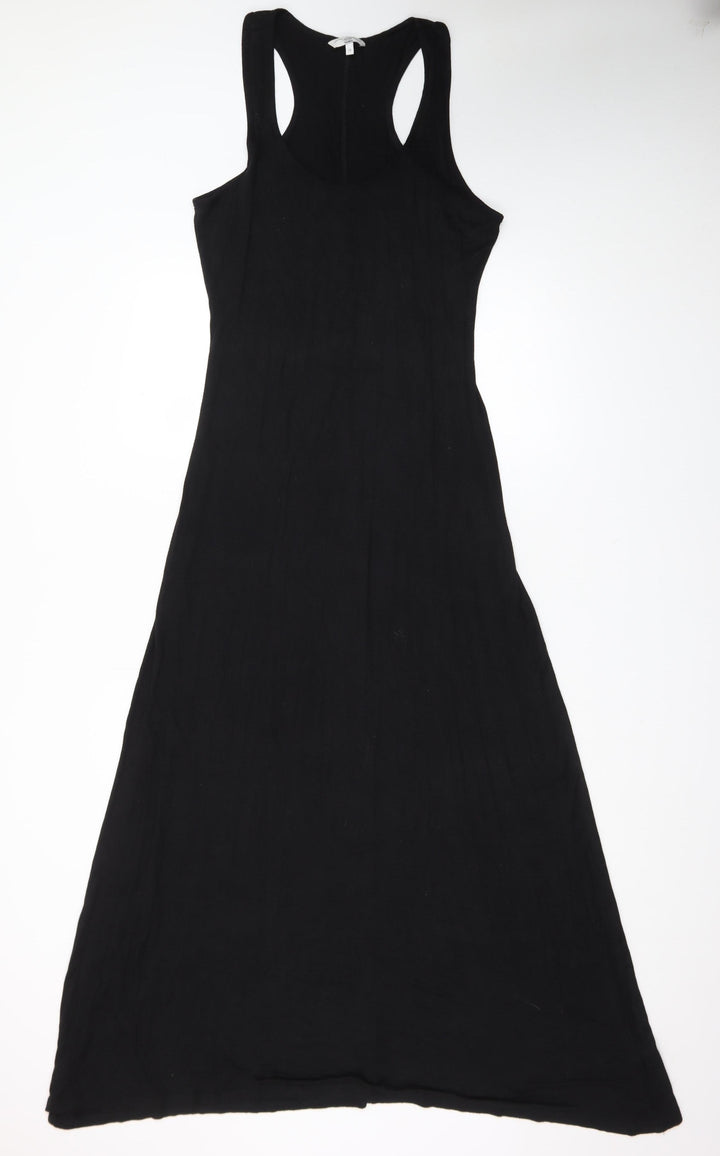 New Look Women’s Black Long Tank Dress Size 14 Sleeveless Stretch
