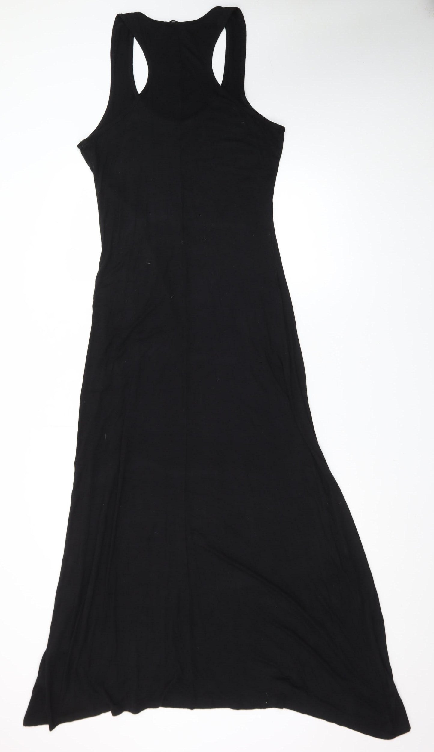 New Look Women’s Black Long Tank Dress Size 14 Sleeveless Stretch
