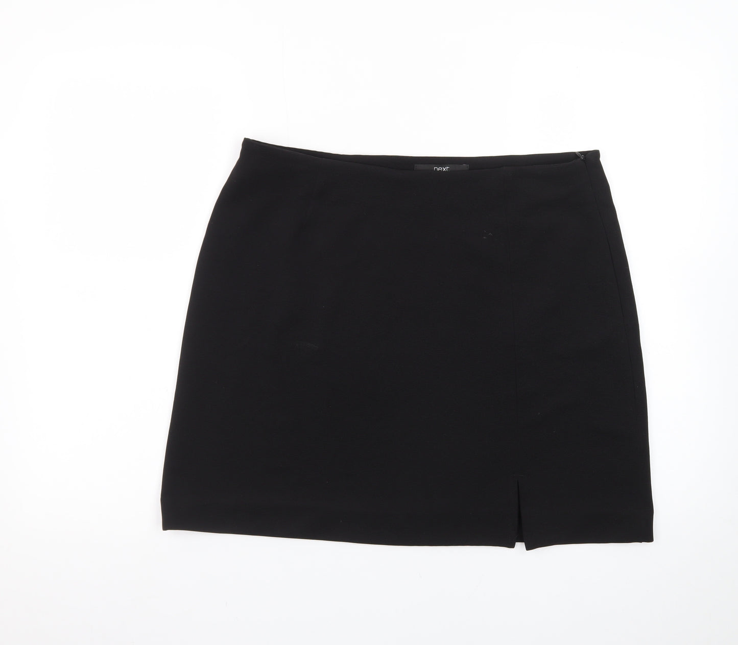 Next Women's Black Size 16 Pencil Skirt Stretch Knee Length