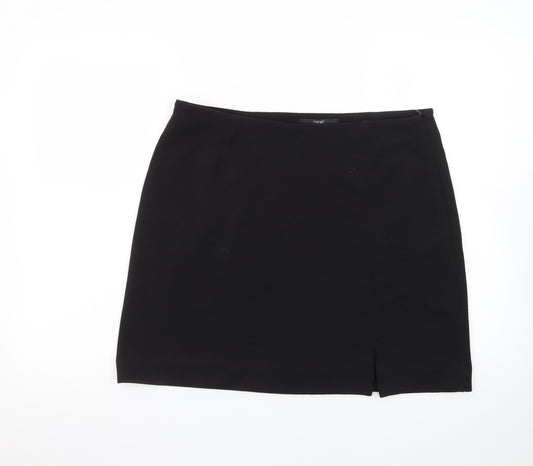 Next Women's Black Size 16 Pencil Skirt Stretch Knee Length