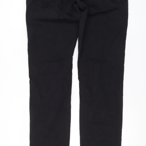 Zara Man Black Cotton Chino Trousers Mens 32 Regular Fit