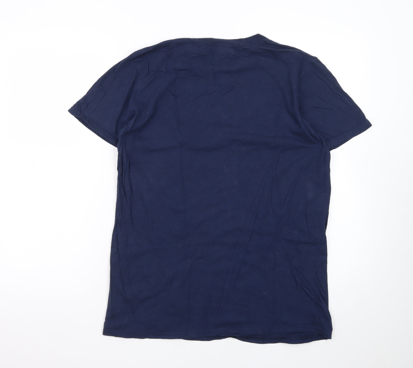 Ride Like The Wind Men's Blue Graphic Cycling T-Shirt Size M