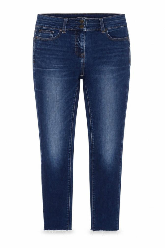 Next Women's Blue Skinny Jeans Size 10 Long Tall Stretch Denim