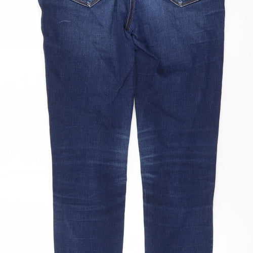 Next Women's Blue Skinny Jeans Size 10 Long Tall Stretch Denim