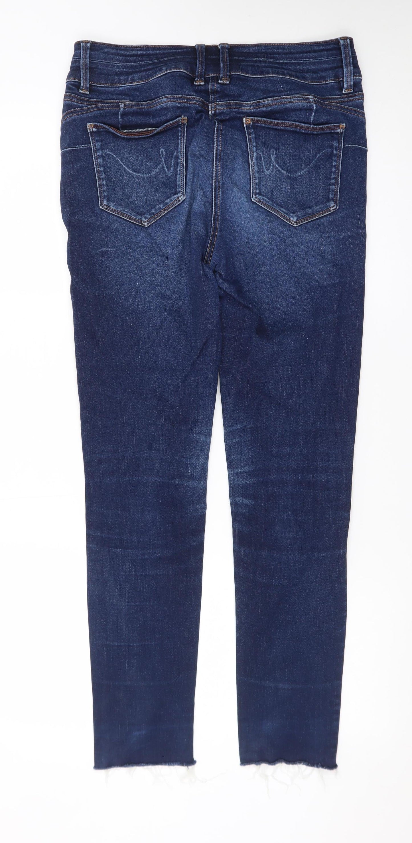 Next Women's Blue Skinny Jeans Size 10 Long Tall Stretch Denim