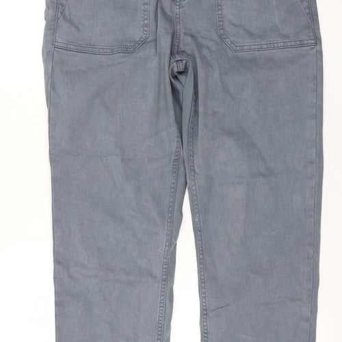 F&F Women’s Grey Cargo Stretch Cotton Twill Trousers Size 12