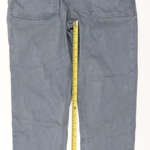 F&F Women’s Grey Cargo Stretch Cotton Twill Trousers Size 12