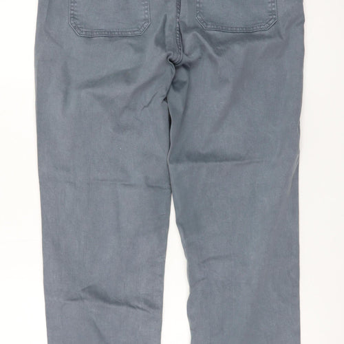 F&F Women’s Grey Cargo Stretch Cotton Twill Trousers Size 12