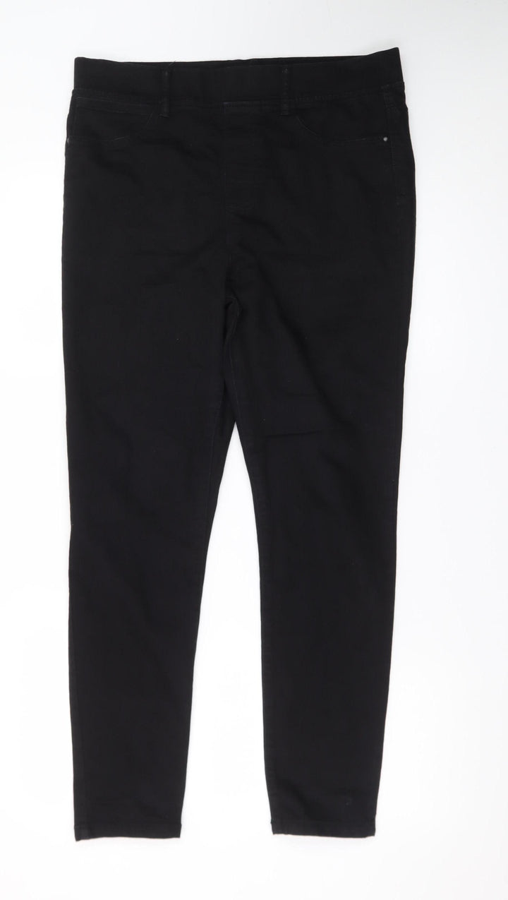 Pep&Co Women’s Black Size 14 Skinny Jeans Stretch Denim