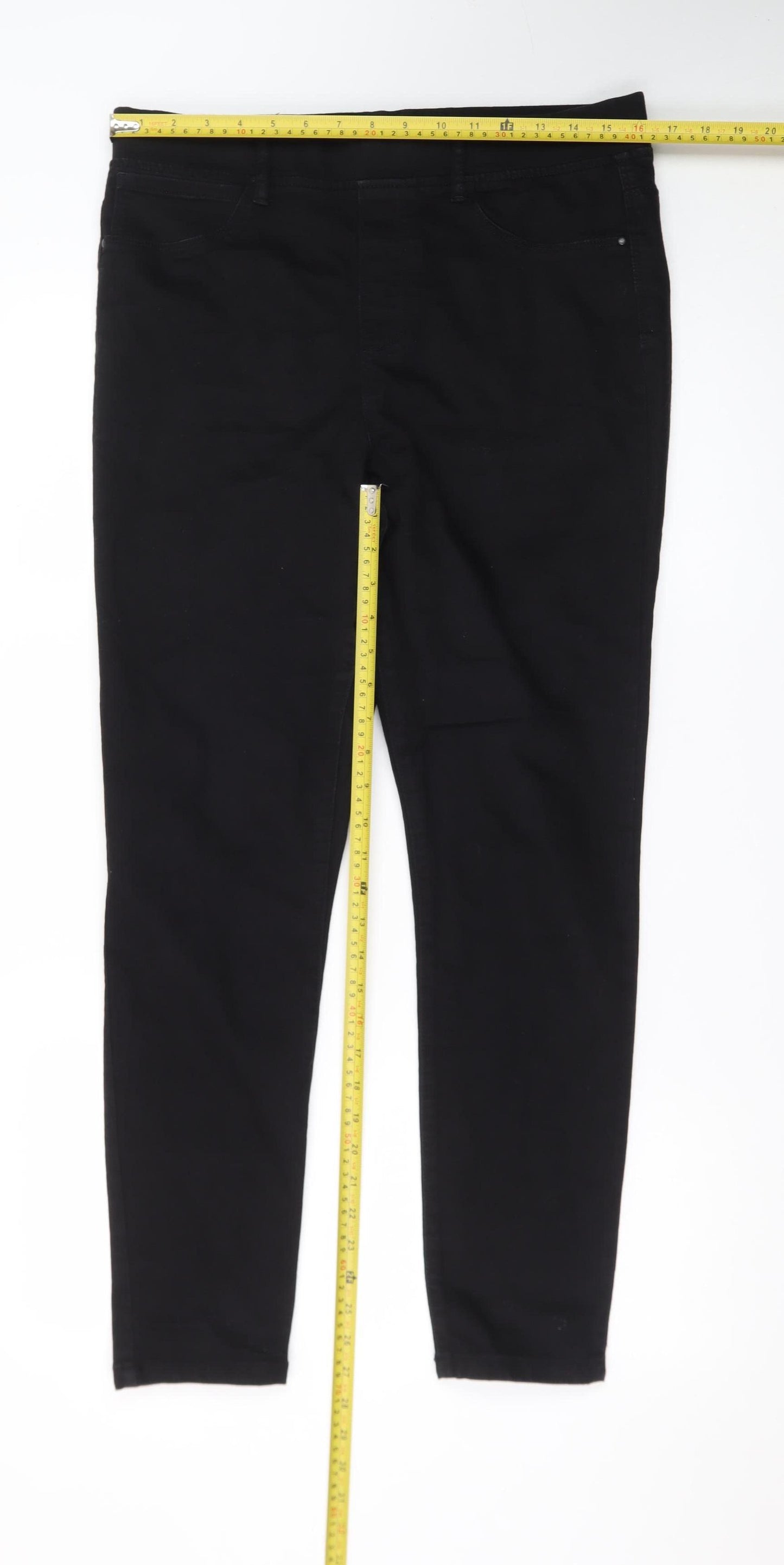 Pep&Co Women’s Black Size 14 Skinny Jeans Stretch Denim