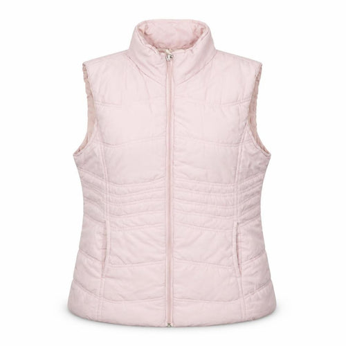 Paul Berman Womens Pink Puffer Waistcoat Size 12 Quilted Zip Lightweight